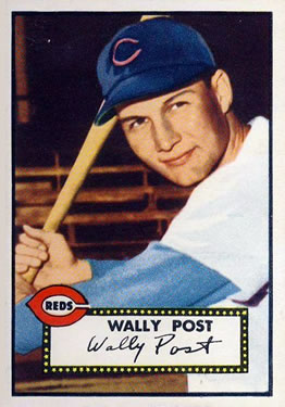 1952 Topps      151     Wally Post RC