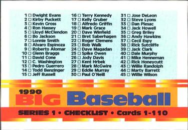 thumbnail 111  - 1990 Topps Big Baseball Cards 1-200 You Pick!