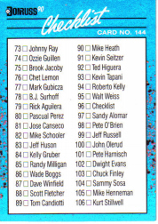 thumbnail 142  - 1990 Donruss Baseball&#039;s Best AL Baseball Cards #1-144 You Pick!
