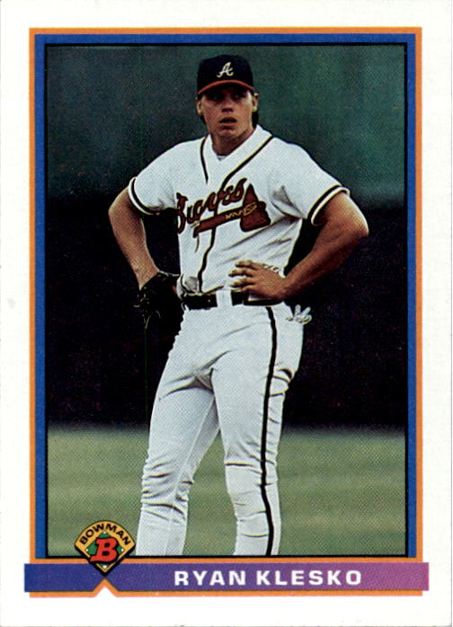 thumbnail 91  - 1991 Bowman Glow Backs Baseball Cards #501-704 You Pick!